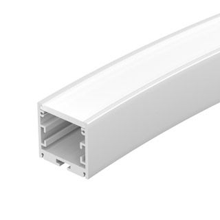 Профиль SL-ARC-3535-D1500-A90 WHITE (1180мм, дуга 1 из 4) (Алюминий)