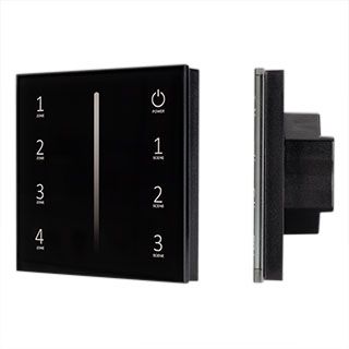 Панель Sens SMART-P41-DIM Black (230V, 0/1-10V)