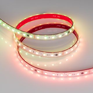 Светодиодная лента герметичная SPI-PFS-B60-12mm 24V RGB-PX6-BPT (12 W/m, IP68, 5060, 5m)