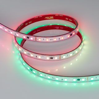 Светодиодная лента герметичная DMX-PS-B60-12mm 24V RGB-PX6 (14 W/m, IP67, 5060, 5m) (Arlight, -)