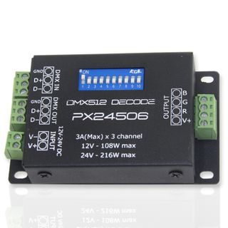 Декодер mini DMX IDL-M3 (12-24V, 108-216W)