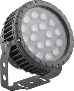 Светодиодный прожектор KDL-18Вт 220V, Д180xВ230, IP65, RGB