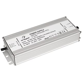 Блок питания ARPV-UH24480-PFC (24V, 20A, 480W) (IP67 Металл, 7 лет)