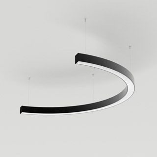 Светильник SP-LINE-HANG-ARC-C3535-D800-34W Warm3000 (BLACK, 230V) (Металл)