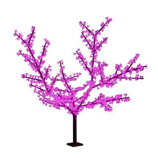 Светодиодное дерево Сакура, 1728LED, высота 3,6м, диаметр кроны 3,0м, фиолетовые светодиоды, IP 65, 