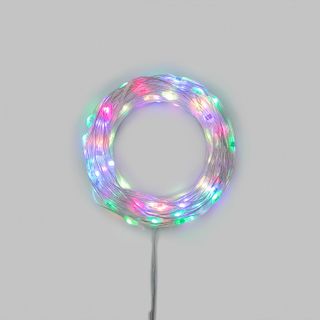 Умная гирлянда Роса с крупными каплями 10м 100 LED RGB мягкий прозрачный провод IP20 USB