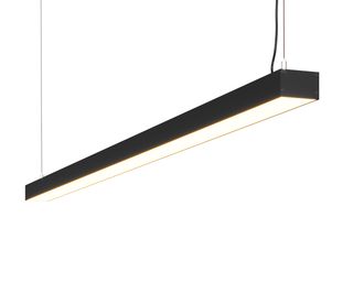 Линейный светодиодный светильник подвесной DL-35-3000 162Вт 3000К IP20 Черный