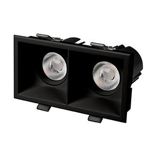 Светильник MS-FLOW-BUILT-S157x85-2x6W Warm3000 (BK, 55 deg, 230V) (Arlight, IP20 Металл, 5 лет)