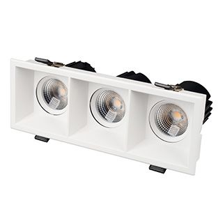 Светильник MS-FLOW-BUILT-S230x85-3x6W Warm3000 (WH, 38 deg, 230V) (Arlight, IP20 Металл, 5 лет)
