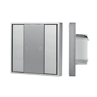 INTELLIGENT ARLIGHT Кнопочная панель DALI-201-23-1G-DIM-DT6-IN Silver (BUS, Frame) (IARL, IP20 Метал