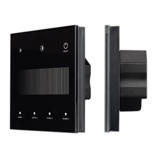 INTELLIGENT ARLIGHT Сенсорная панель SMART-DALI-301-11-1G-4SC-DT6 Черная (230V, встраиваемая, 2.4G) 