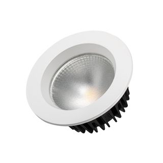 Светодиодный светильник LTD-105WH-FROST-9W Day White 110deg (IP44 Металл, 3 года)