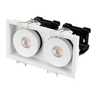 Светильник CL-SIMPLE-S148x80-2x9W Warm3000 (WH, 45 deg) (IP20 Металл, 3 года)