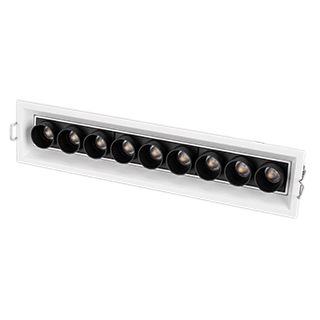 Светильник MS-ORIENT-BUILT-TURN-TC-S67x300-20W Warm3000 (WH-BK, 30 deg, 230V) (IP20 Металл)