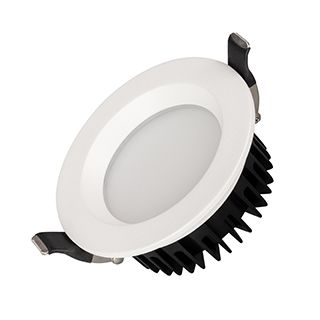 Светильник MS-MIST-BUILT-R105-9W Day4000 (WH, 110 deg, 230V) (IP54 Металл, 5 лет)
