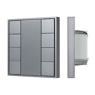 INTELLIGENT ARLIGHT Кнопочная панель DALI-201-23-8K-D2-IN Silver (BUS, Frame) (IARL, IP20 Металл, 3 