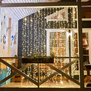 Гирлянда светодиодная Занавес 2х3м 600 LED ТЕПЛЫЙ БЕЛЫЙ белый ПВХ IP65 постоянное свечение 230В соед